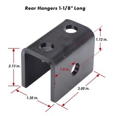 Trailer Leaf Spring Hanger Kit Single Axle Double Eye Spring Suspension