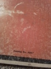 Case 150 Combine Original Parts Manual Catalog A597 JI CASE FARM Assembly Manual