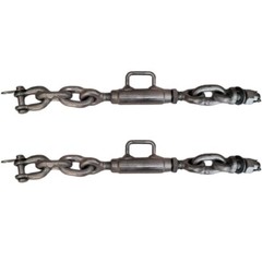 Two Universal 3 Point Hitch Chain Stabilizer Sway Check Chain 11.75″ to 13.5″