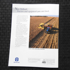 1993-2000 NEW HOLLAND 8670 8770 8870 8970 GENESIS TRACTOR CATALOG BROCHURE MINTY