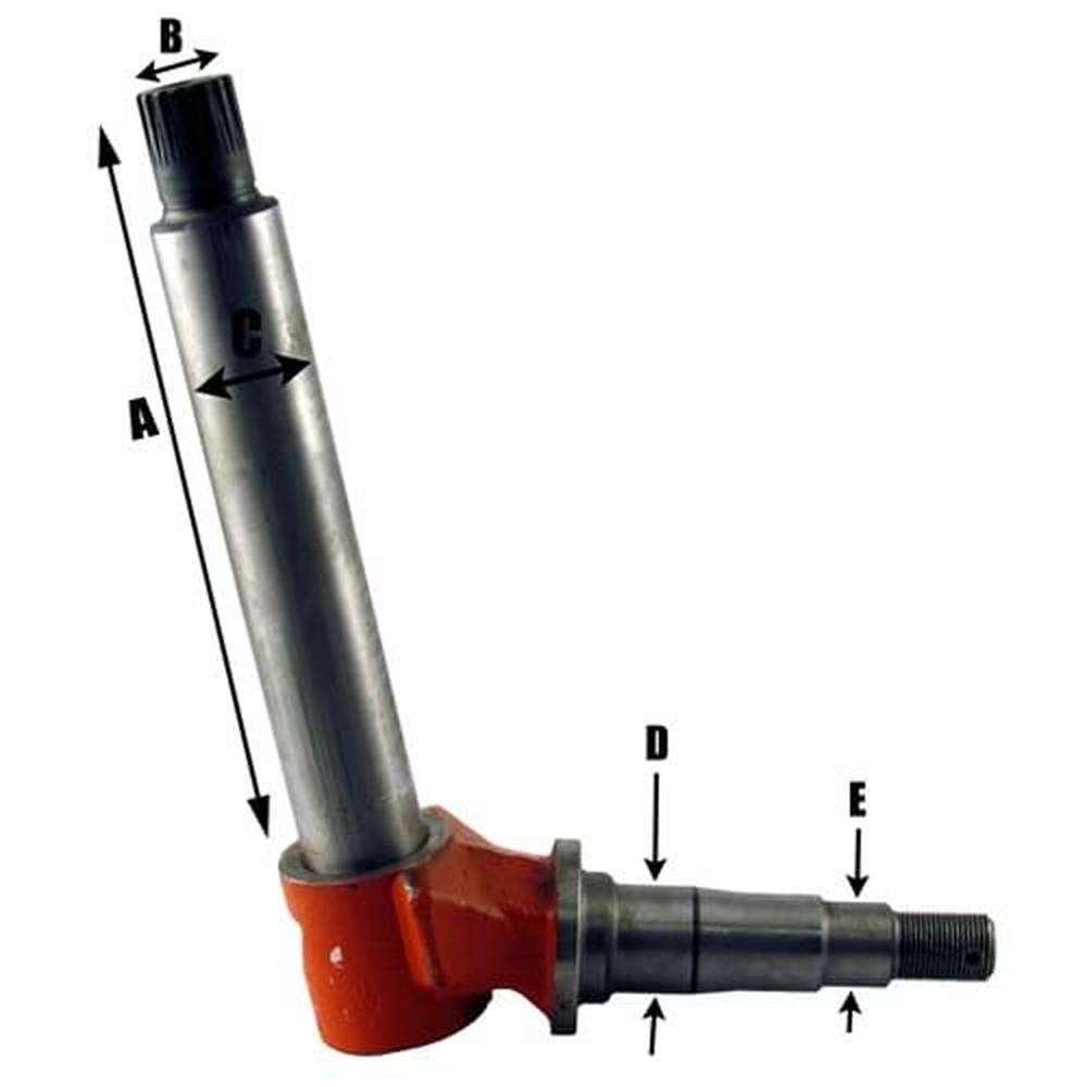HCA167024 Spindle, 2WD, LH or RH Fits Case