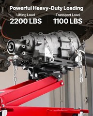 Low Profile Floor Jack,2200 lbs / 1 Ton Lifting Capacity Telescoping Transmissio