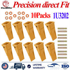 10x 1U3202 Bucket Teeth with Pins 8E6208 Retainers 8E6209 for J200 Series US