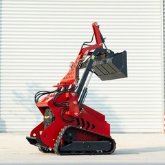 2645lbs Tracked Mini Skid Steer Loader 3-Pumps Dual Level Operation 23HP Engine