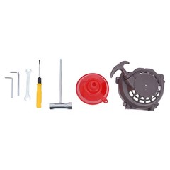 71CC 2 Stroke Post Hole Digger Gas Power Earth Auger Fence Drill w/4″,6″,8″ Bits