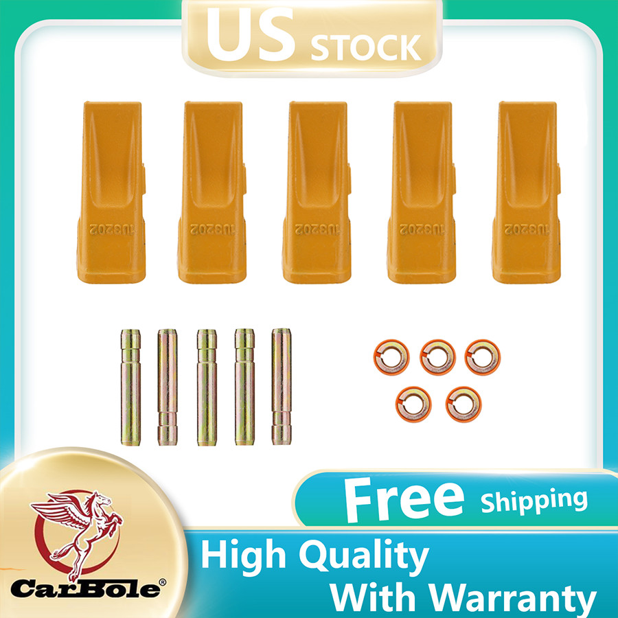 5X J200 Style Backhoe Bucket Dirt Teeth 1U3202 Attachment For Excavator New