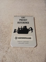 Caterpillar Tractor Pocket Reference 1979 Eighth Edition CAT Specs & Service