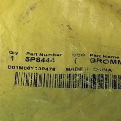 Caterpillar (Cat) 5P-8444 or 5P8444 37mm ID Dual Flange Symmetrical Grommet