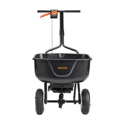 VEVOR Walk Behind Push Broadcast Spreader 60LBS Capacity 0-9.8ft Spreading Width