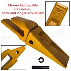 5PCS CAT Style J200 1U3202 Backhoe Shanks Complete With Teeth & Pins Set