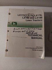 John Deere Tech Manual TM1492 06/95 LX172 LX173 LX176 LX178 LX186 LX188 + Bonus