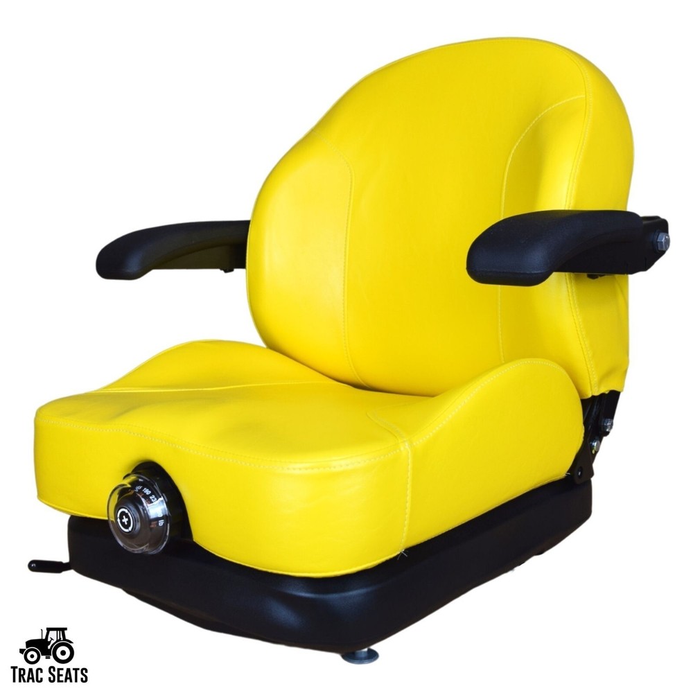 Trac Seats Yellow ProRide Suspension Seat for John Deere Mower Part # AUC11927