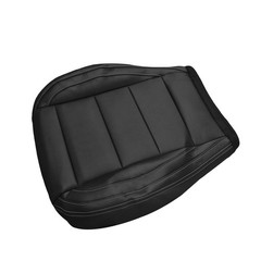 Driver Side Bottom Perforated Leather Seat Cover Black Ford Mustang 2015-2023