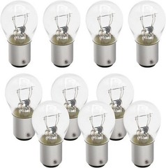 10-Pack 6V 21/5W Tail Brake Light Bulb Assemblies for Car and Motorcycle Replace