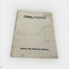 Turbo Conveyor Parts And Service Manual See Pics 30 Day Warranty