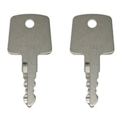 (2) Sakai Blacktop Roller Ignition Keys Heavy Equipment Asphalt Roller Key 974
