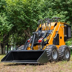 Free Ship Mini Skid Steer Loader Stand On With 13.5HP B&S Engine Wheel Loader