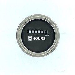 Universal Mechanical Hour Meter Gauge 2.00” Chrome Bezel 6V/12V/24V 3007-0563