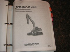 DAEWOOD SOLAR SERIES 5 V EXCAVATOR GENERAL MAINTENANCE PROCEDURES SERVICE MANUAL