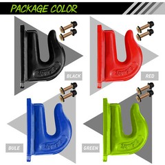 2 Pack 3/8″ Bolt On Grab Hooks For Loader Tractor Bucket Heavy Duty Steel
