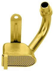 Milodon 18300 Gold Zinc Plated Deep Sump Oil Pan Pickup for Big Block Chevy