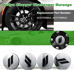 4pcs 63mm 2.5 inches Slash Wheel Center Cap Covers Fit for Dodge Charger