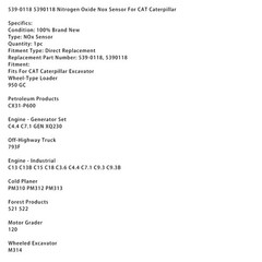 Nitrogen Oxide Nox Sensor 539-0118 5390118 Fits For CaterPillar 6 pins