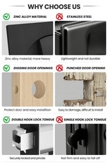 Goldenwarm Matte Black Square Pocket Door Lock Pocket Door Hardware For 2-1/8
