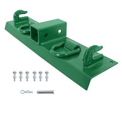 Bolt on Grab Hooks & D Rings & 2″ Receiver For John Deere Compact Tractor STEEL