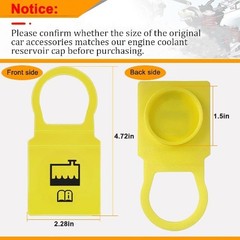 Engine Coolant Reservoir Cap, Coolant Bottle Cap Compatible with Coolant Recover