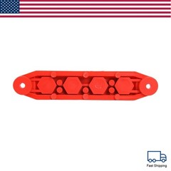 New Red & Black 5/16″ 4 Stud Power Distribution Block -BUSBAR- With Cover