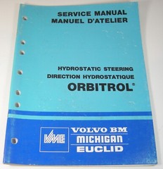 VOLVO BM MICHIGAN EUCLID Hydrostatic Steering Orbitrol Service Repair Manual OEM