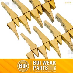 8 Bobcat Style Skid Steer Bucket Bolt-On Shanks, Teeth, &Pins- Assembly 6737322Y