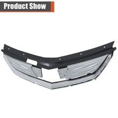 Silvery Black Front Grille Upper Replacement 2016-2019