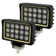 6″ LED Work Flood Lights 150W 12000LM Yellow 12V/24V [2PCS]