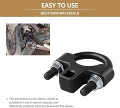 3/8 Inch Low Profile Inner Tie Rod End Wrench With Non-Slip Teeth