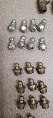 John Deere New and Used Grease Zerk Fitting Assortment 90s 45s multiple sizes