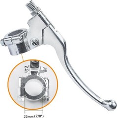Left Clutch Brake Lever Perch, 22mm (7/8″) Silver, for Mini Bike Color: Silver