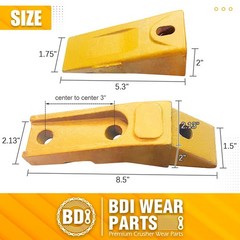 8PK 6737322Y Bobcat Style Bucket Teeth Bolt on Assembly -6737324,6737325,6737326