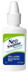 Neo-Synephrine Mild Strength Nasal Spray 15 mL Phenylephrine 0.25% Fast Acting