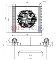 1PCS NEW FOR RISEN Oil pump Air Cooler Radiator AJ1025T-CA AC110V/220V DC12/24V
