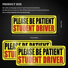 3PCS Reusable Reflective Magnetic Stickers for Car Bumper, Univ Color: Style 3