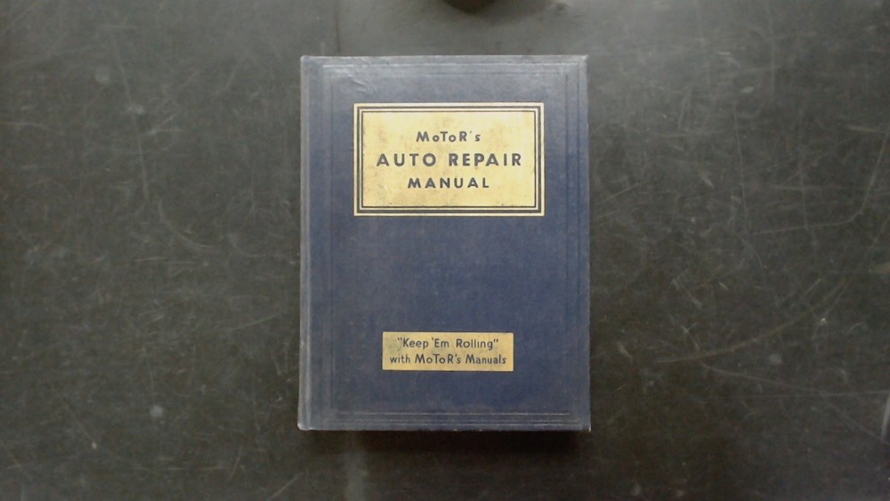 MoToR’s Auto Repair Manual 1935-1941 Illustrated Index Brakes Engine