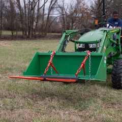 Titan Attachments Dual Prong Hay Bale Spear Attachment