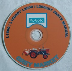 Kubota L1500, 1500DT, 2000, 2000DT Parts Manual CD (Japanese / English)