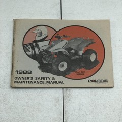 Polaris 1988 Trail Boss Owners Maintenance Operators Manual