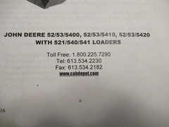 Sims Cab Depot Mounting Instructions for John Deere