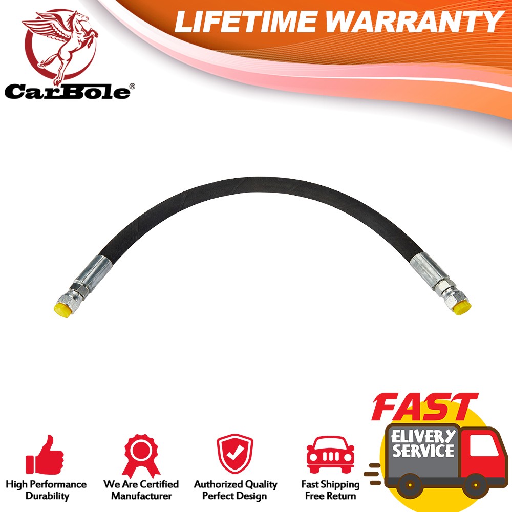 36″inch Hydraulic Hose Kit #6 JIC Female Straight Swivel Fittings 4800PSI