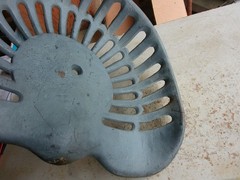 Vintage Cast Iron Tractor Seat Unbranded Painted Lot 26-16-20-W