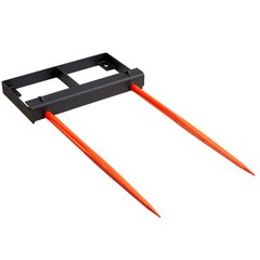 VEVOR 49″ Hay Bale Spear Universal Skid Steer Loader Tractor Bucket Attachment